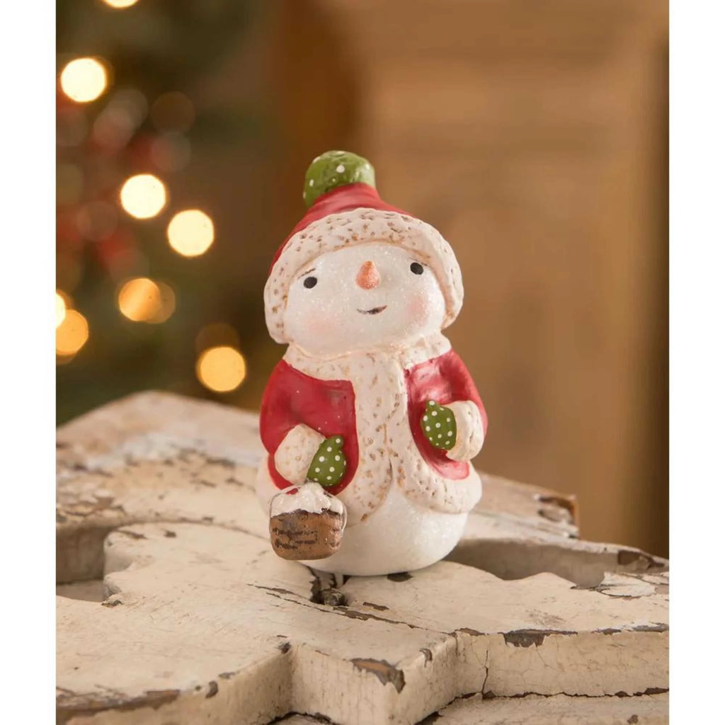 Snuggled Up In Coat Snowman Z85884