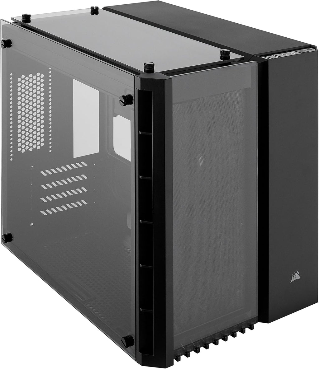 White Micro-ATX Case with Tempered Glass R642