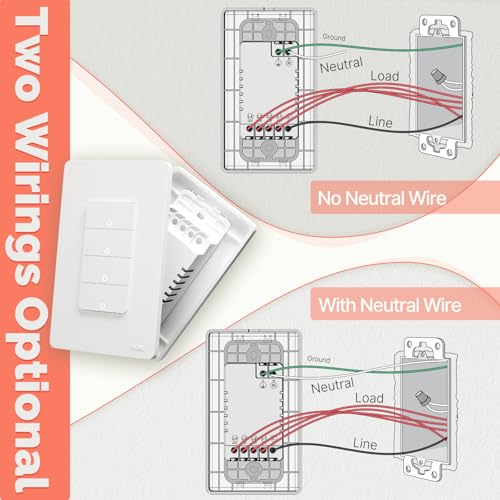 Zigbee Smart Switches, No Neutral Wire, Single Pole Light Switch S607109