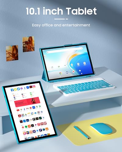 2 in 1 Tablet with Keyboard Case, 10 inch Android 14 Tablet, 6GB RAM+32GB ROM L501954