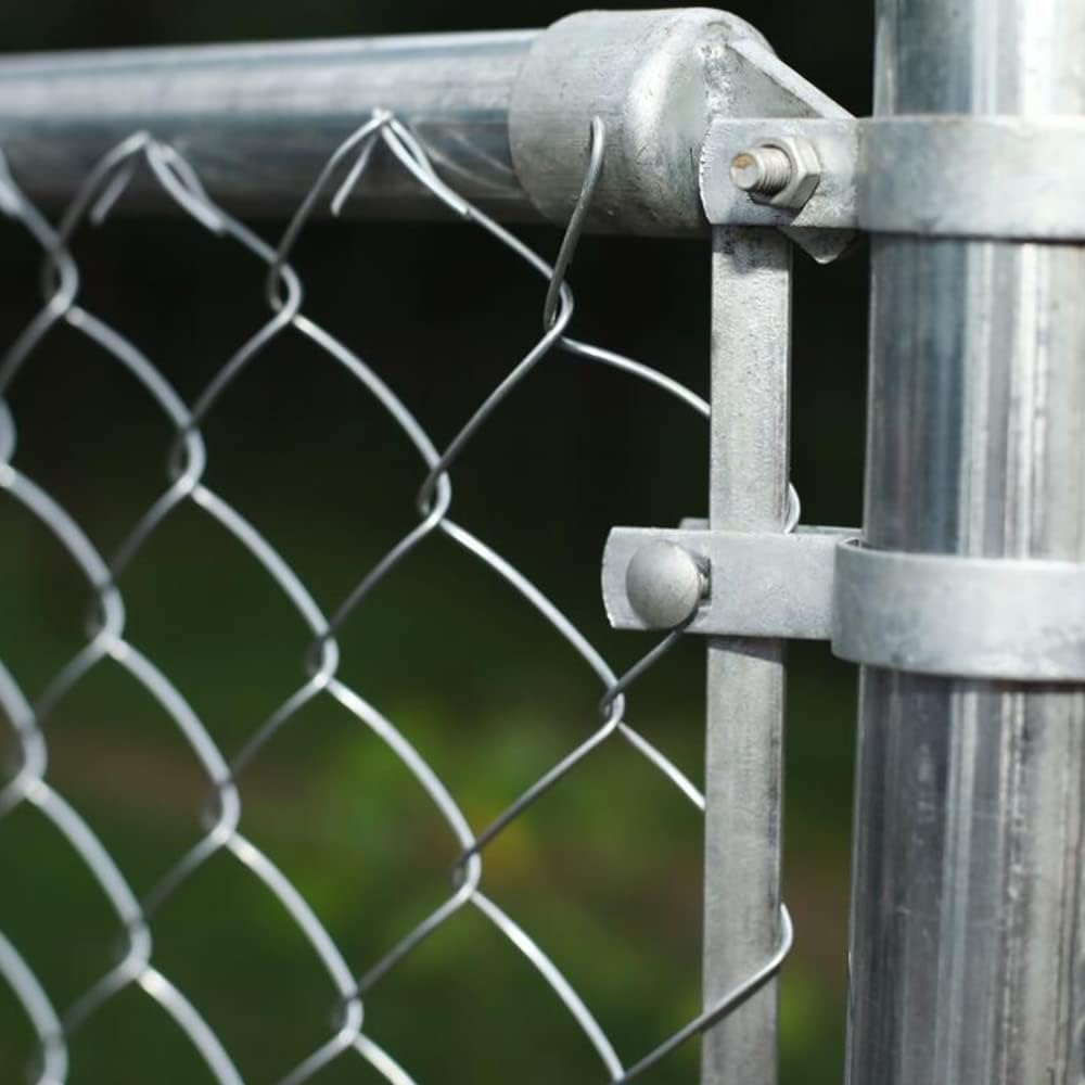 Galvanized Steel 4 X 50 Feet Chain Link Fence Fabric, 12.5-AW Gauge, Silver K23954