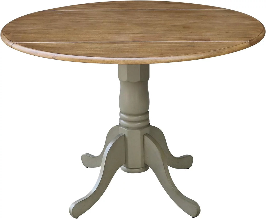 42 Drop Leaf Dining Table Distressed Hickory U3249