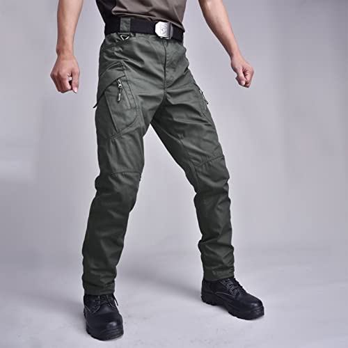 Men's Ripstop Stretch Cargo Pants with Multi Pockets N963