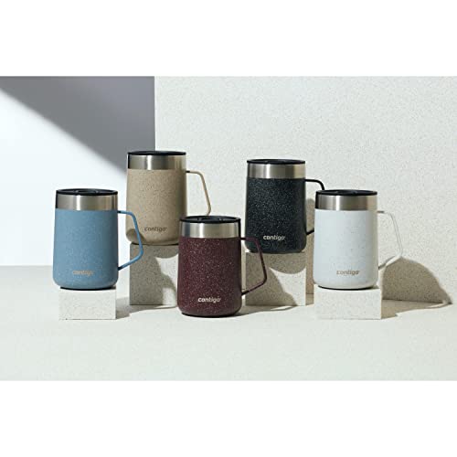 14oz Stainless Steel Vacuum-Insulated Mug with Handle and Splash-Proof Lid B654255