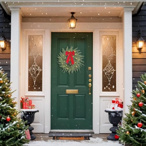 26 in Norfolk Pine Wreath with Lights X767421