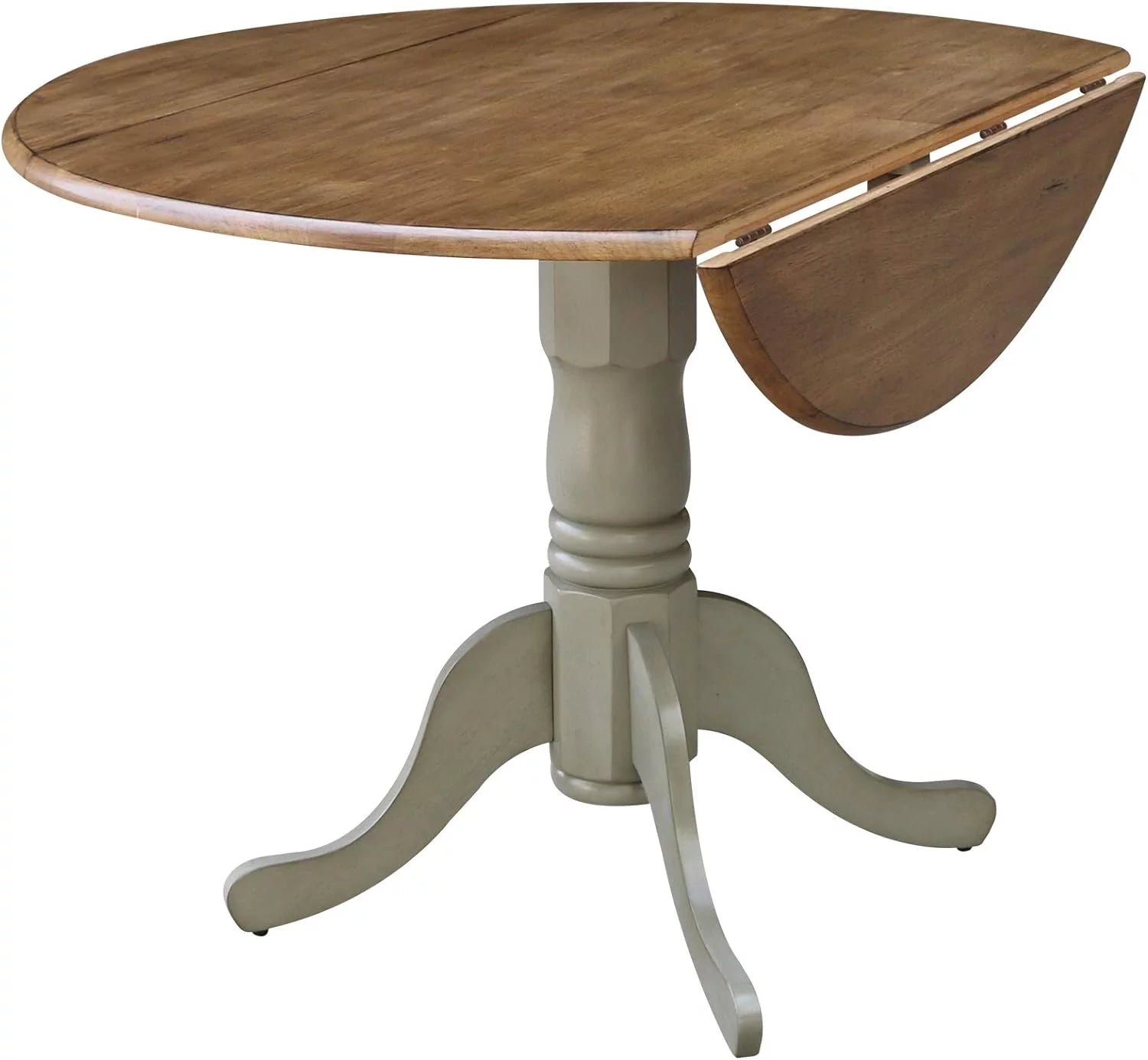42 Drop Leaf Dining Table Distressed Hickory U3249