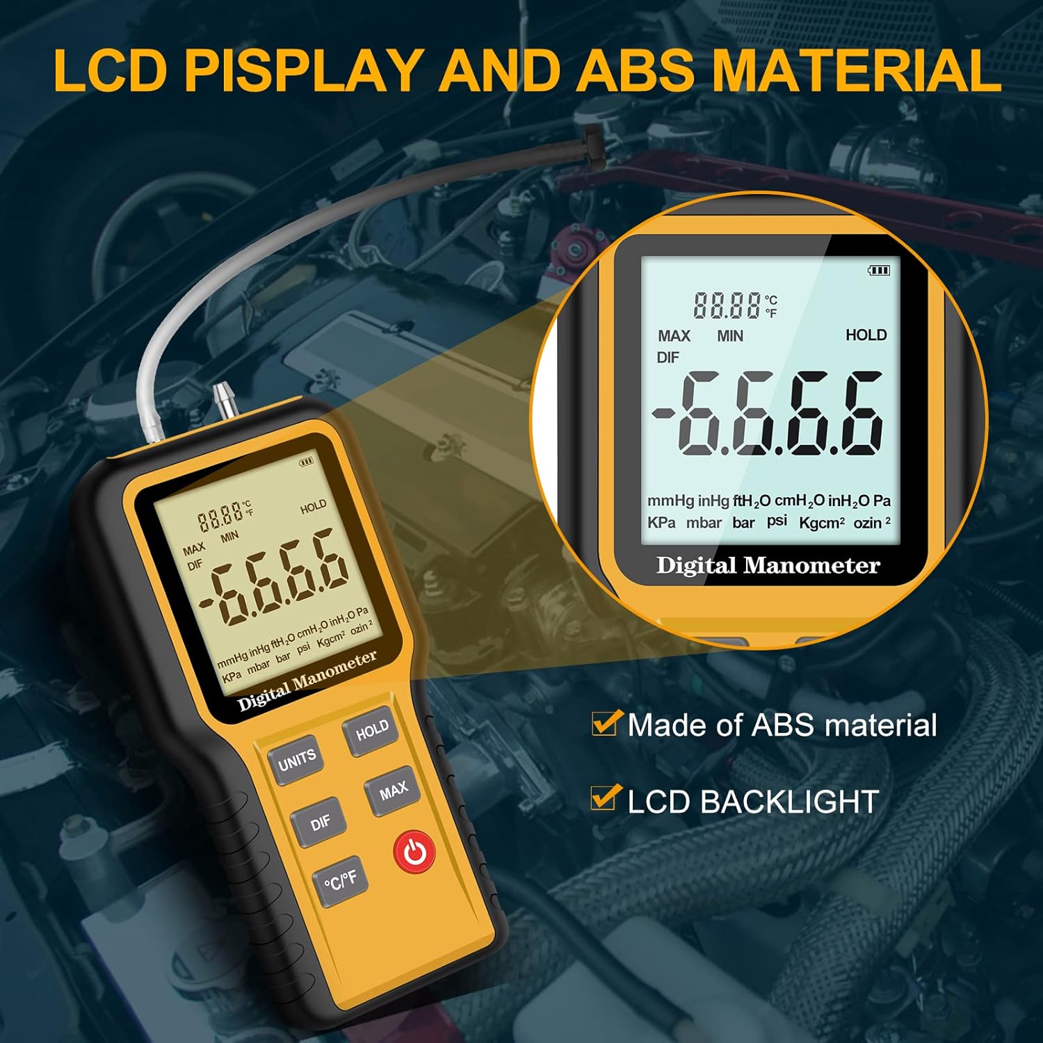 Dual-Port Digital Manometer W5886