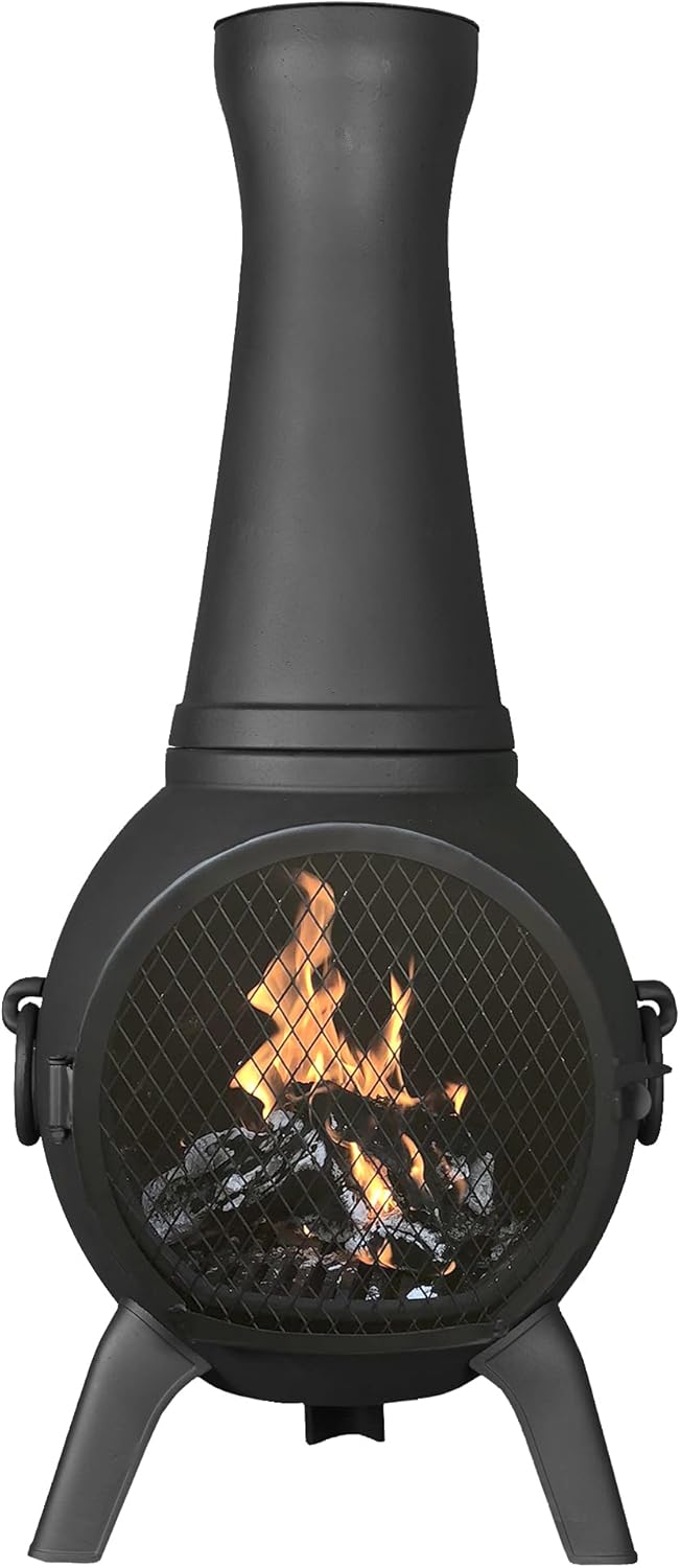 Outdoor Wood Burning Chiminea Fireplace L54388