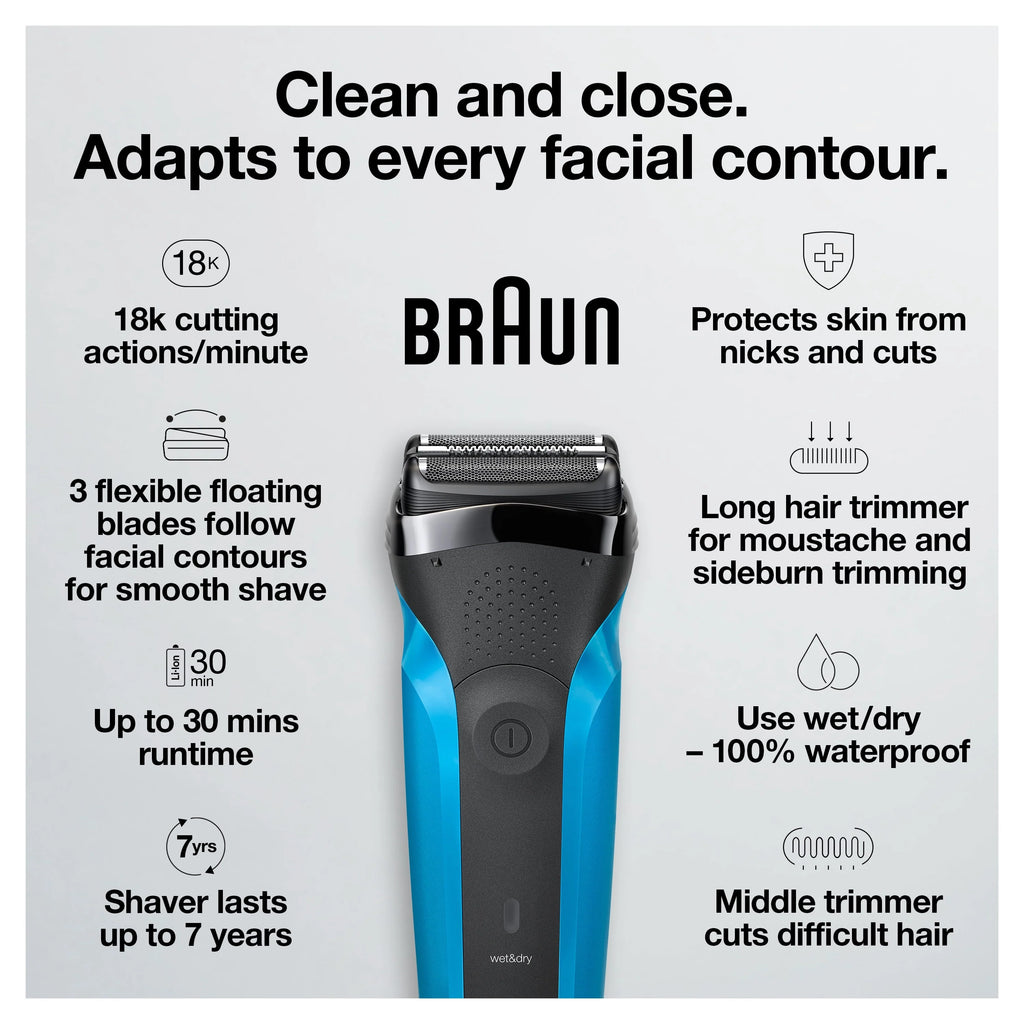 Rechargeable Wet Dry Electric Shaver M3881