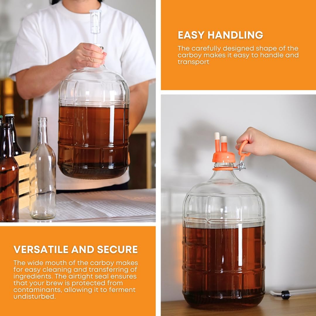 3 Gallon Glass Carboy A8087