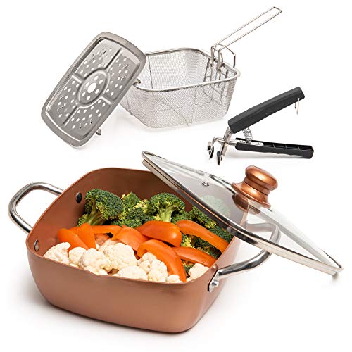 5 Pcs Non Stick Copper Cookware Set I499