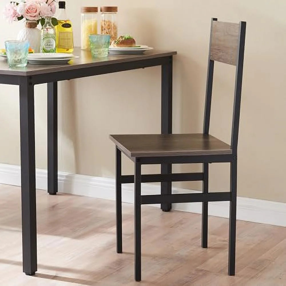Small Kitchen Table and Chairs Set of 4 with 2 Chair 1 Bench Z7168