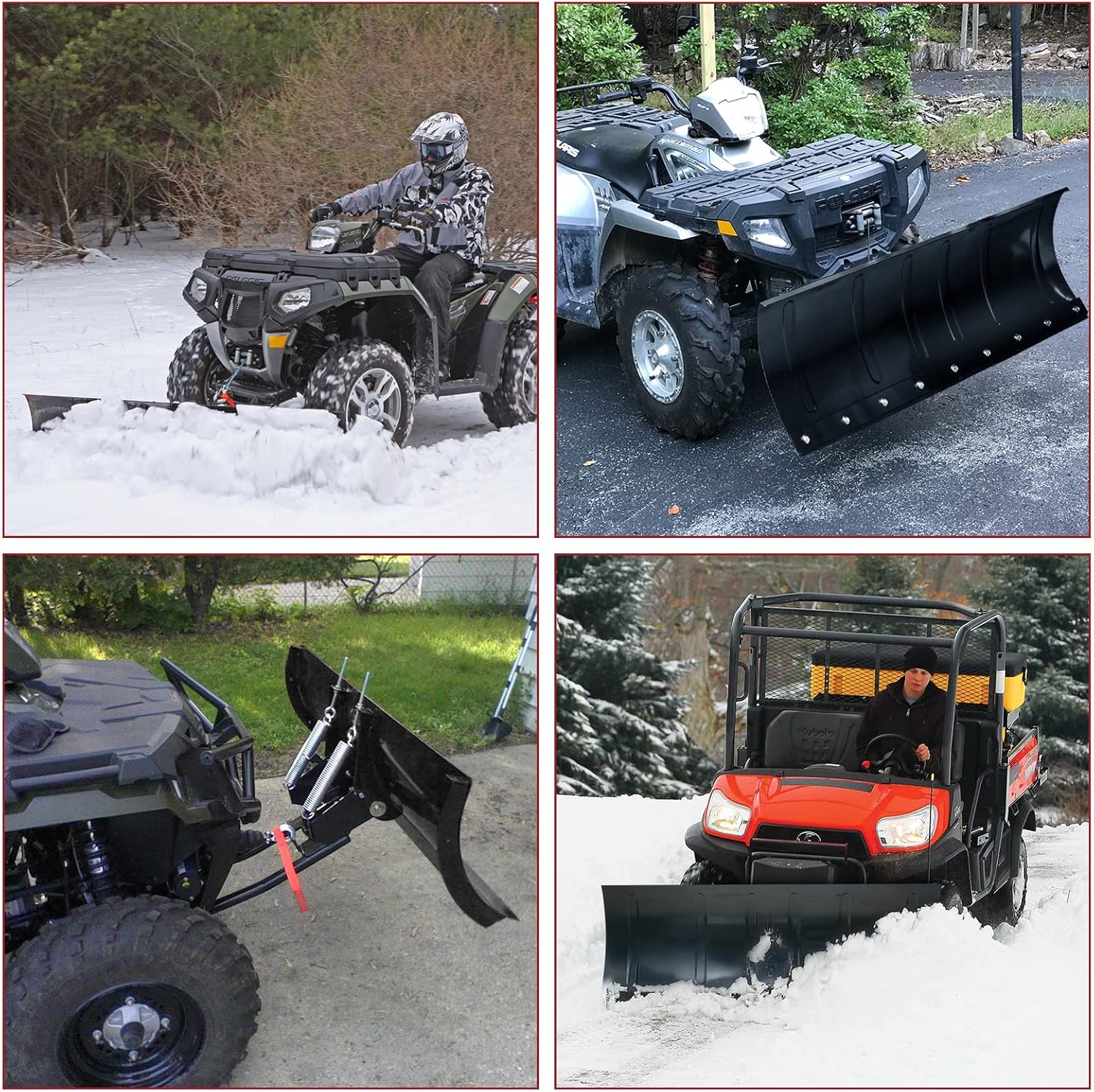 45 Inch Heavy Duty Universal Snow Plow Kit Black B584