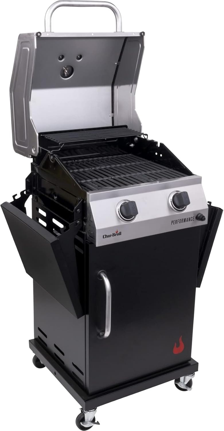 Stainless/Black 2-Burner Liquid Propane Gas Grill A704234