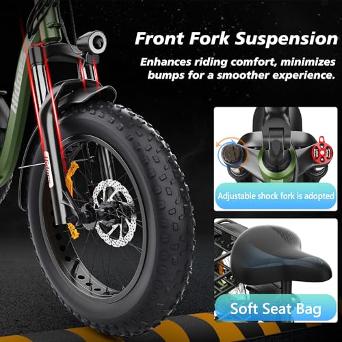 20"X 4.0" Fat Tire 48V 20Ah Lithium Battery 7 Speed Electric Tricycle Z97926