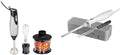 4-in-1 Electric Immersion Hand Blender with Handheld Blending Stick & Electric Knife Set with Storage Case A475593