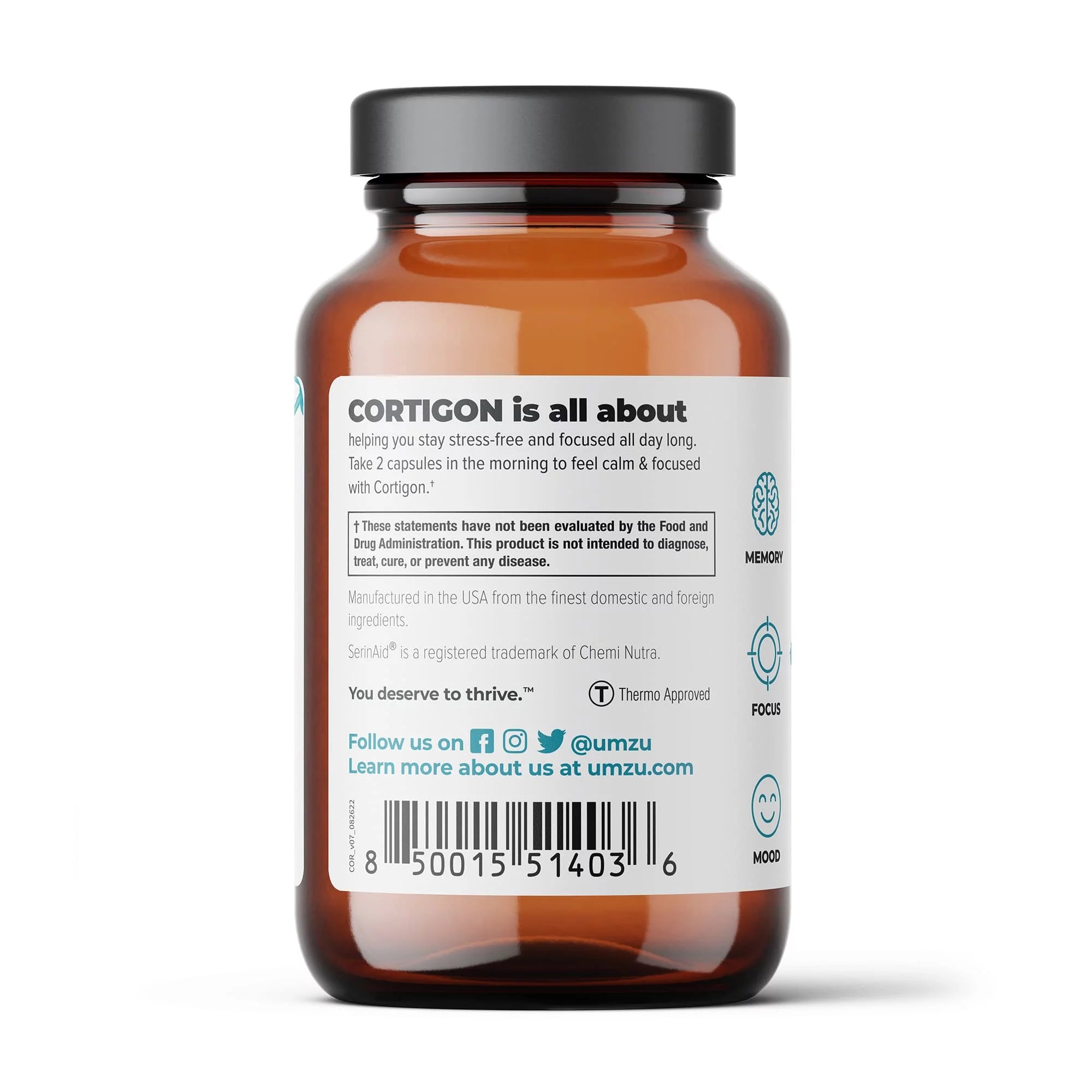 Natural Stress Relief Supplement Capsules I446460