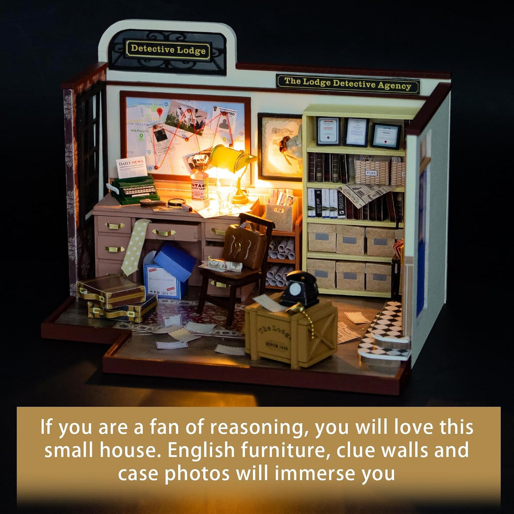 3D Wooden Miniature Dollhouse Kit with Furniture F34576