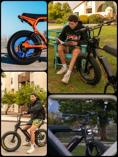 Peak 750W 25MPH Electric Bike with 20" Fat Tires and Front Suspension Y612868