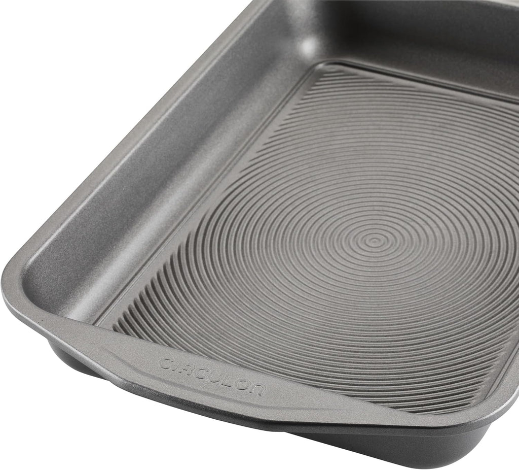 Nonstick Baking Pan With Lid, Rectangle - 9 Inch x 13 Inch, Gray Y250288