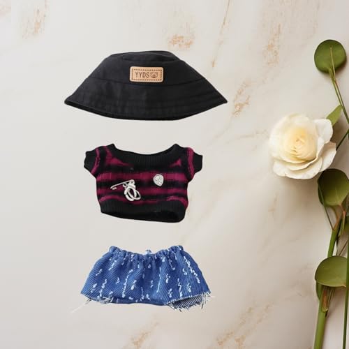 5 Pieces Casual Wear Outfit Set for 6.7inch Doll Z296