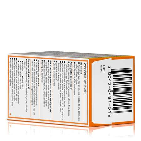 200mg Ibuprofen Caplets 100 Count X740450
