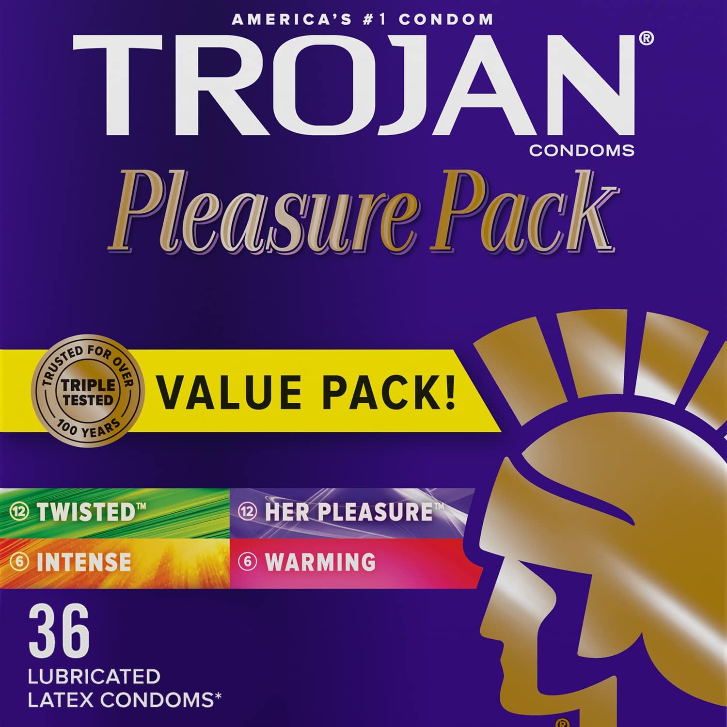 36 Count Lubricated Latex Condoms J59741