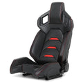 Red PVC Bucket Style Reclinable Sport Racing Seat E78775