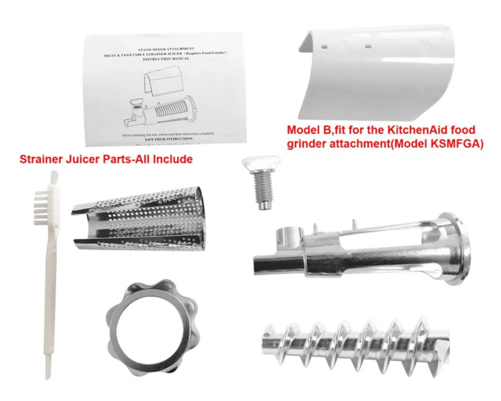 Fruit Juice Sauce Maker Attachment Kit J824744
