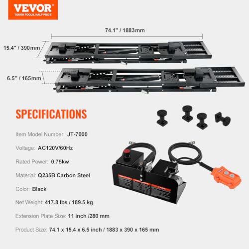 7,000 LBS Capacity Heavy-Duty Carbon Steel Car Lift H4082