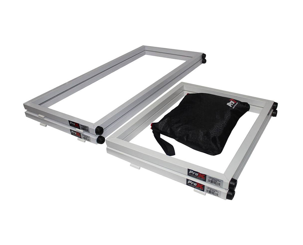6ft Table Top DJ Facade White Trim Black White Scrim W22848