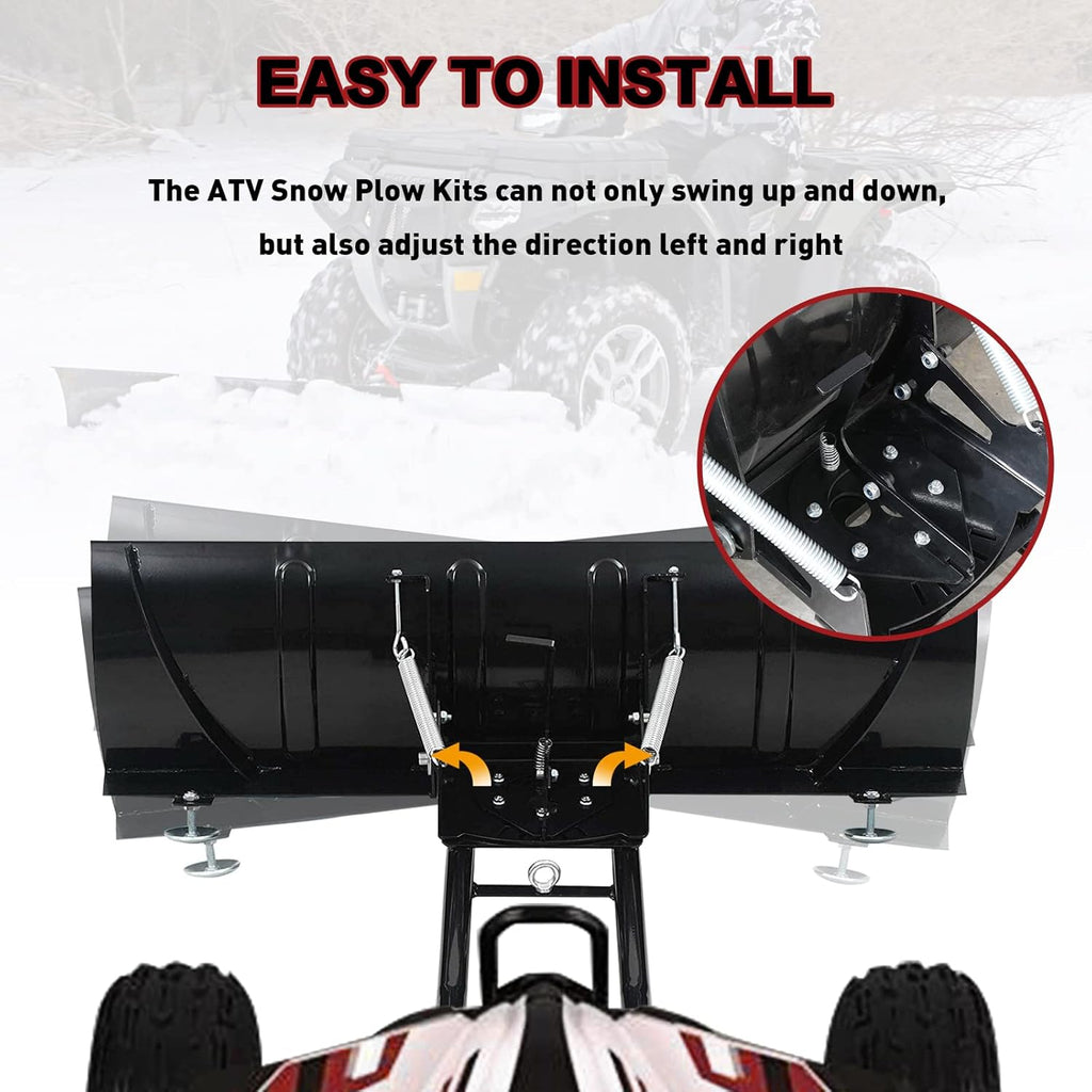45 Inch Heavy Duty Universal Snow Plow Kit Black B584