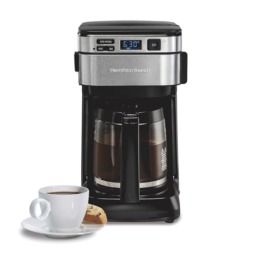 12 Cups Black Programmable Drip Coffee Maker U8908