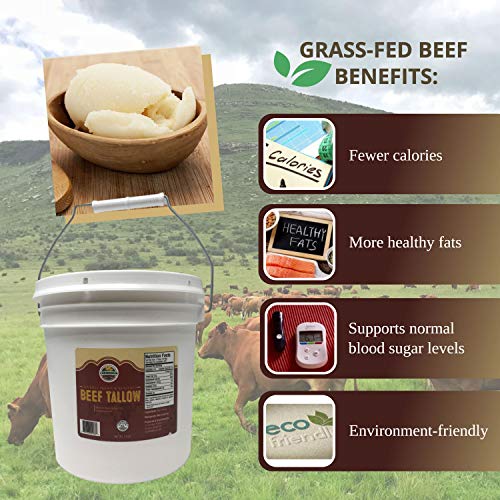Grass Fed Beef Tallow, 7.5 Lbs T50988