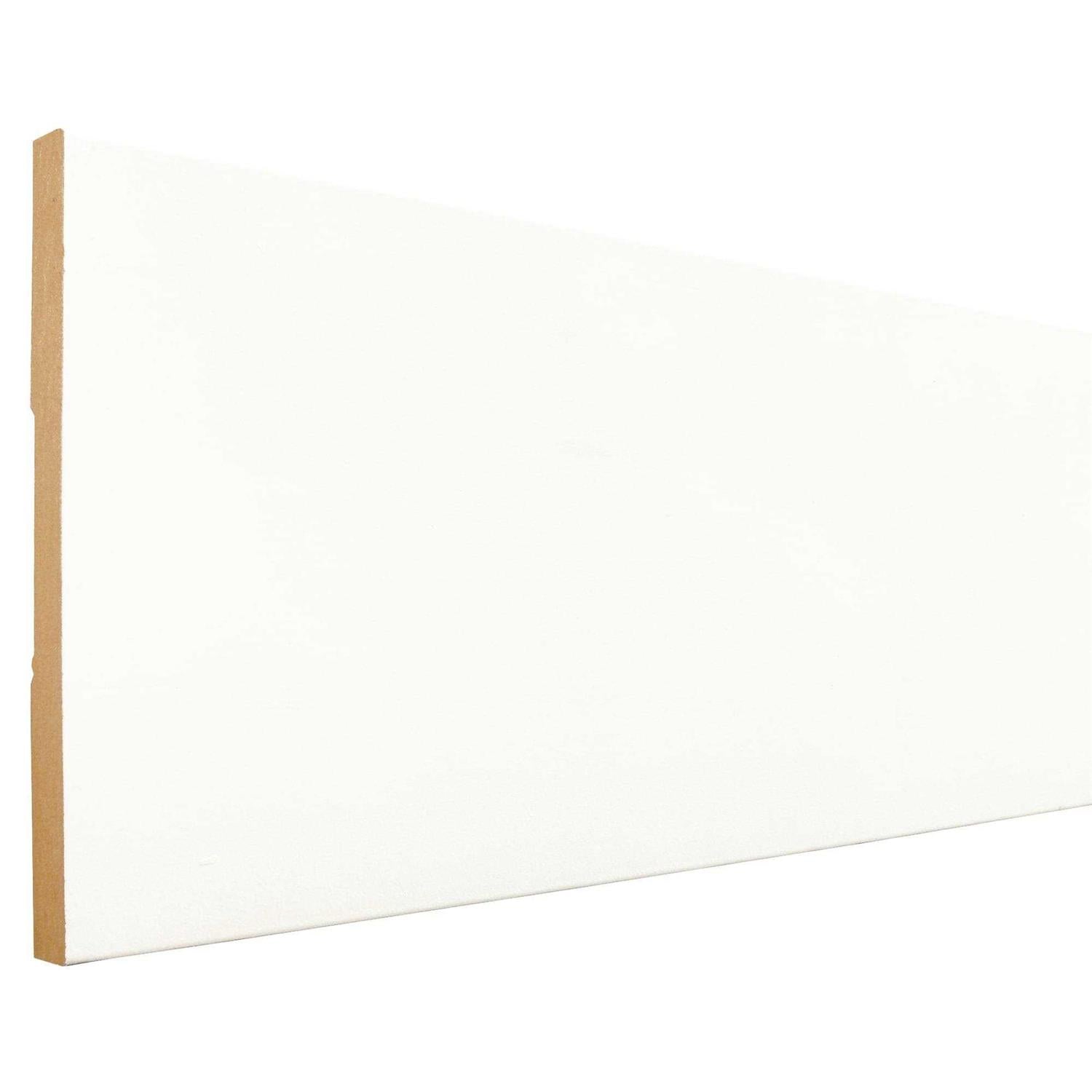 1/2-in x 5-1/2-in x 12-ft Primed MDF Baseboard Moulding R6423