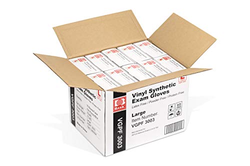Clear Vinyl Exam Gloves, Extra-Large, Pack of 1000 M783500