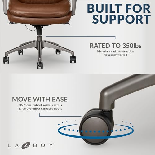 Black Vegan Leather Office Chair with Memory Foam Seat Back G407970