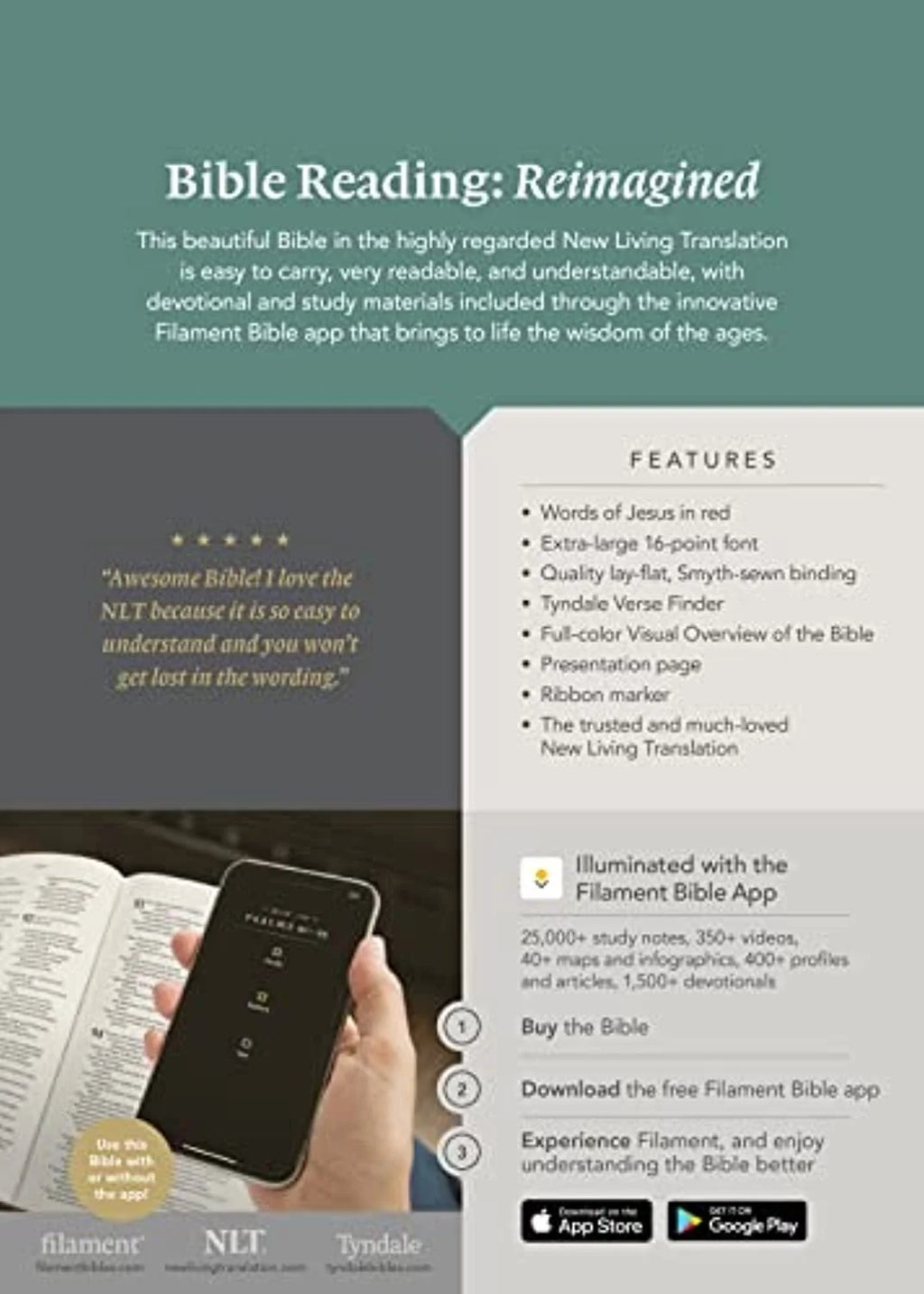 Black Leatherlike Giant Print Bible W573