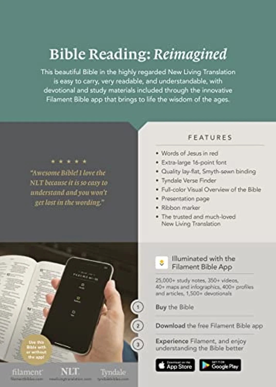 Black Leatherlike Giant Print Bible W573