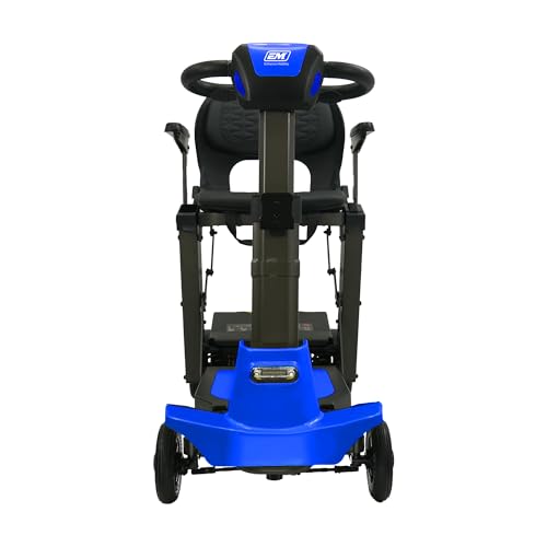 Auto-Folding Mobility Scooter with Remote Control, Lightweight, 300lb Weight Capacity, Extended Battery, Basket, Front LED Light, Lemony-Lime P43458