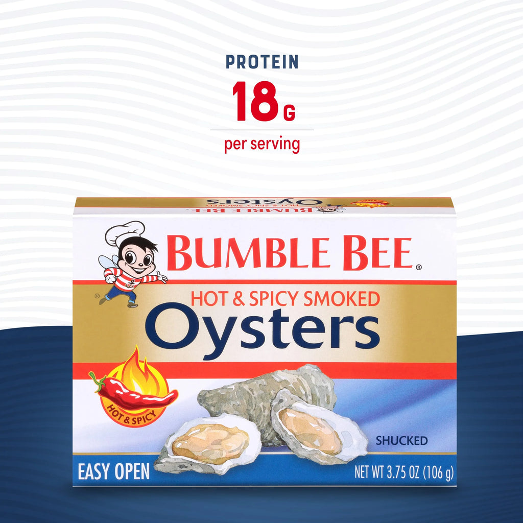 Hardwood Smoked Oysters, 3.75 Ounce (Pack Of 12) D501922