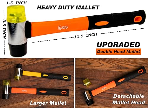 43-Piece Laminate Flooring Installation Kit with Handle, Pull Bar, Mallet, 40 Spacers M16297
