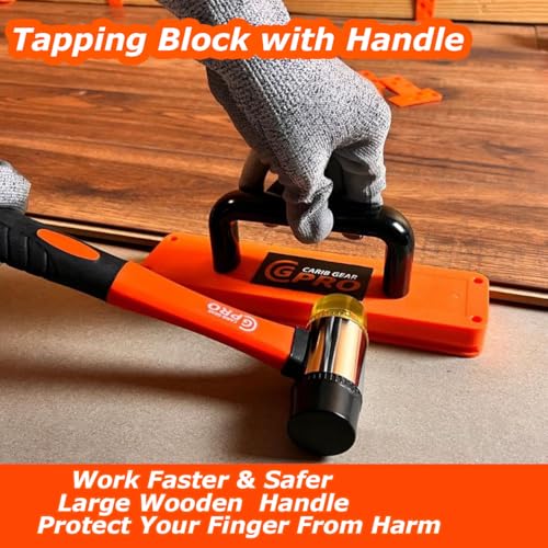 43-Piece Laminate Flooring Installation Kit with Handle, Pull Bar, Mallet, 40 Spacers M16297