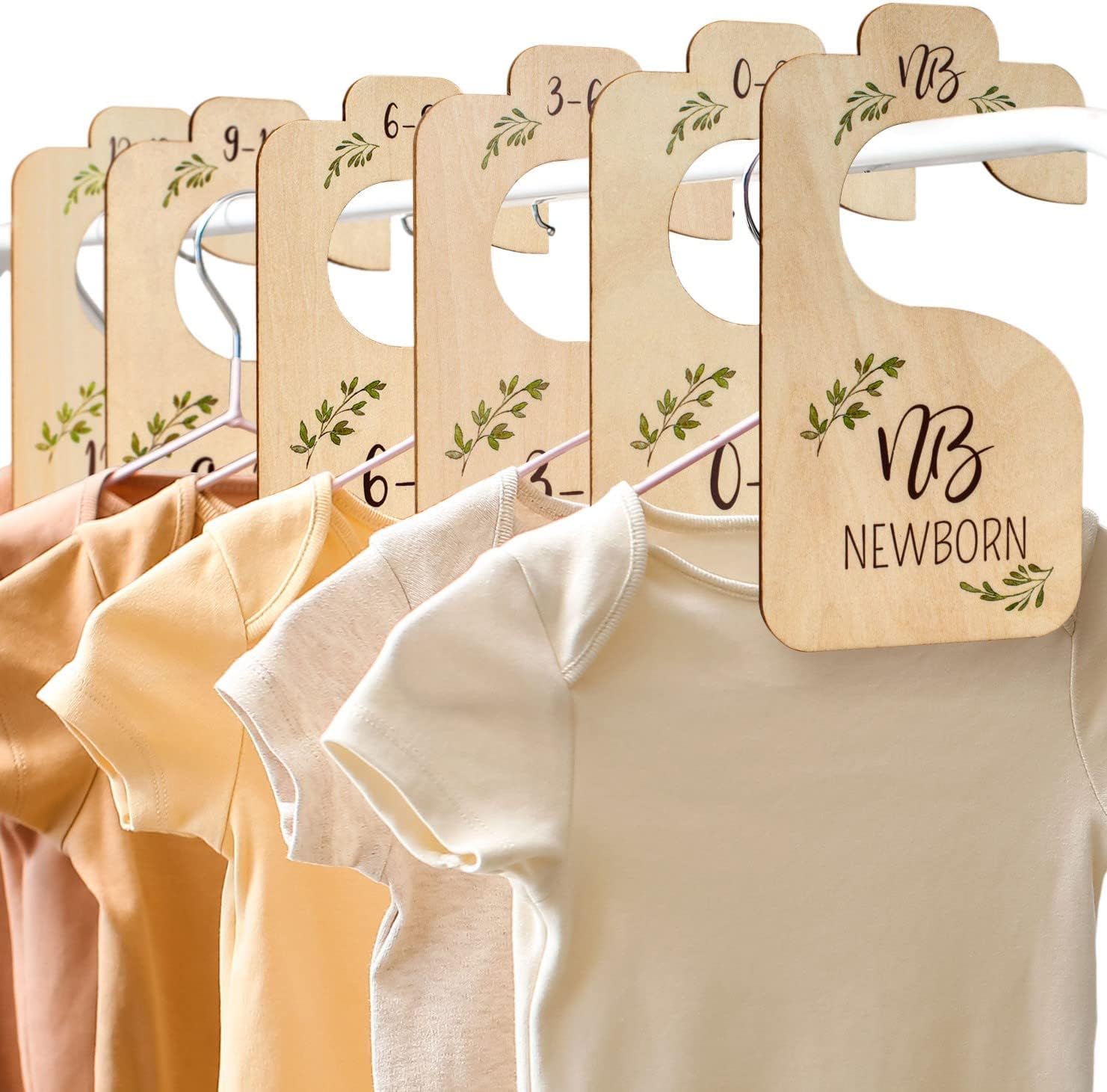 Wooden Baby Closet Dividers Double-Sided Organizer R72709