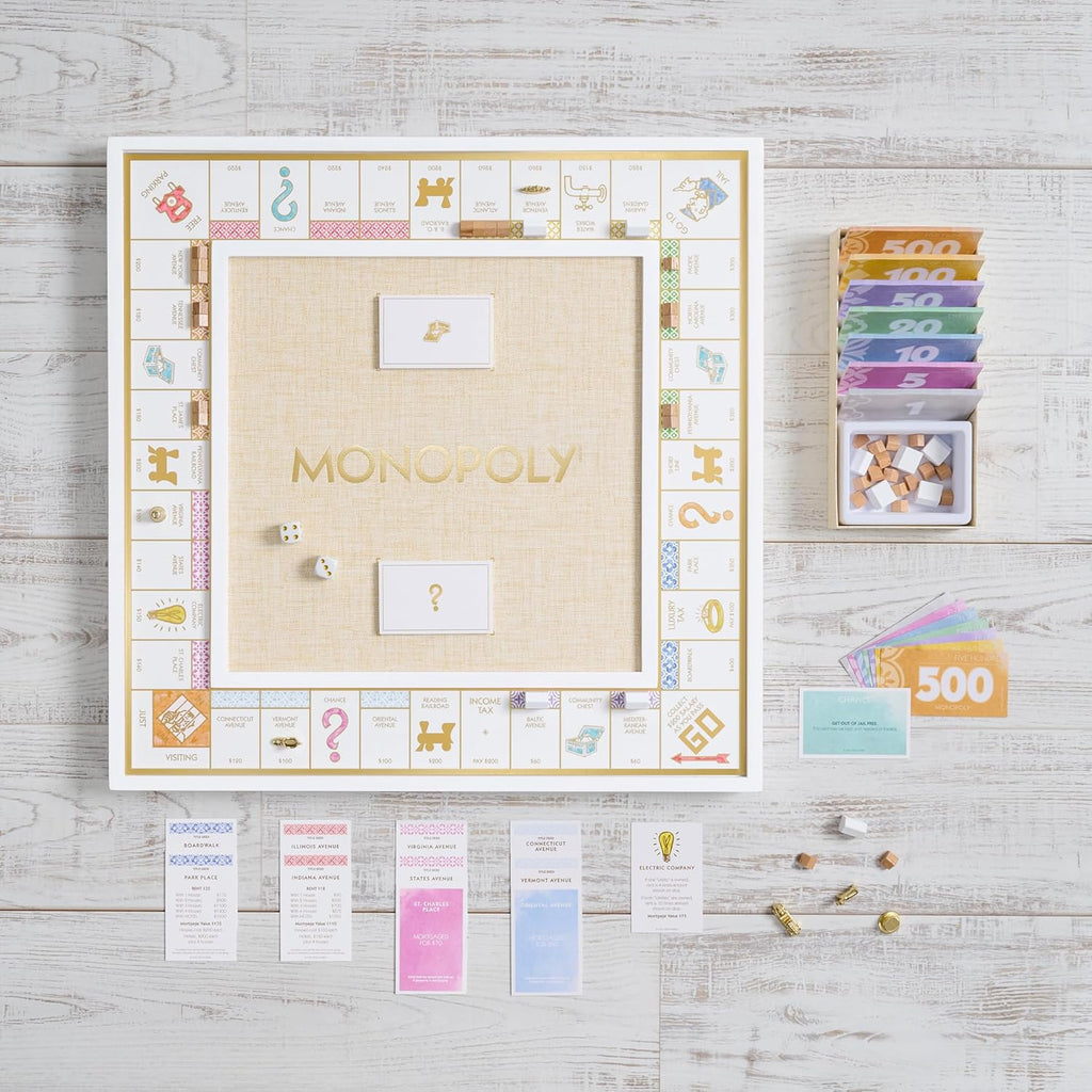 Monopoly Bianco Edition with Wood Game Board C2492
