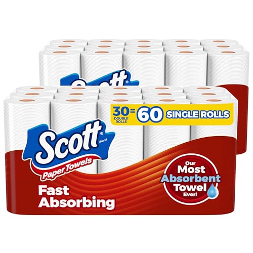 30 Double Rolls Paper Towels (108 Sheets Per Roll) B16758