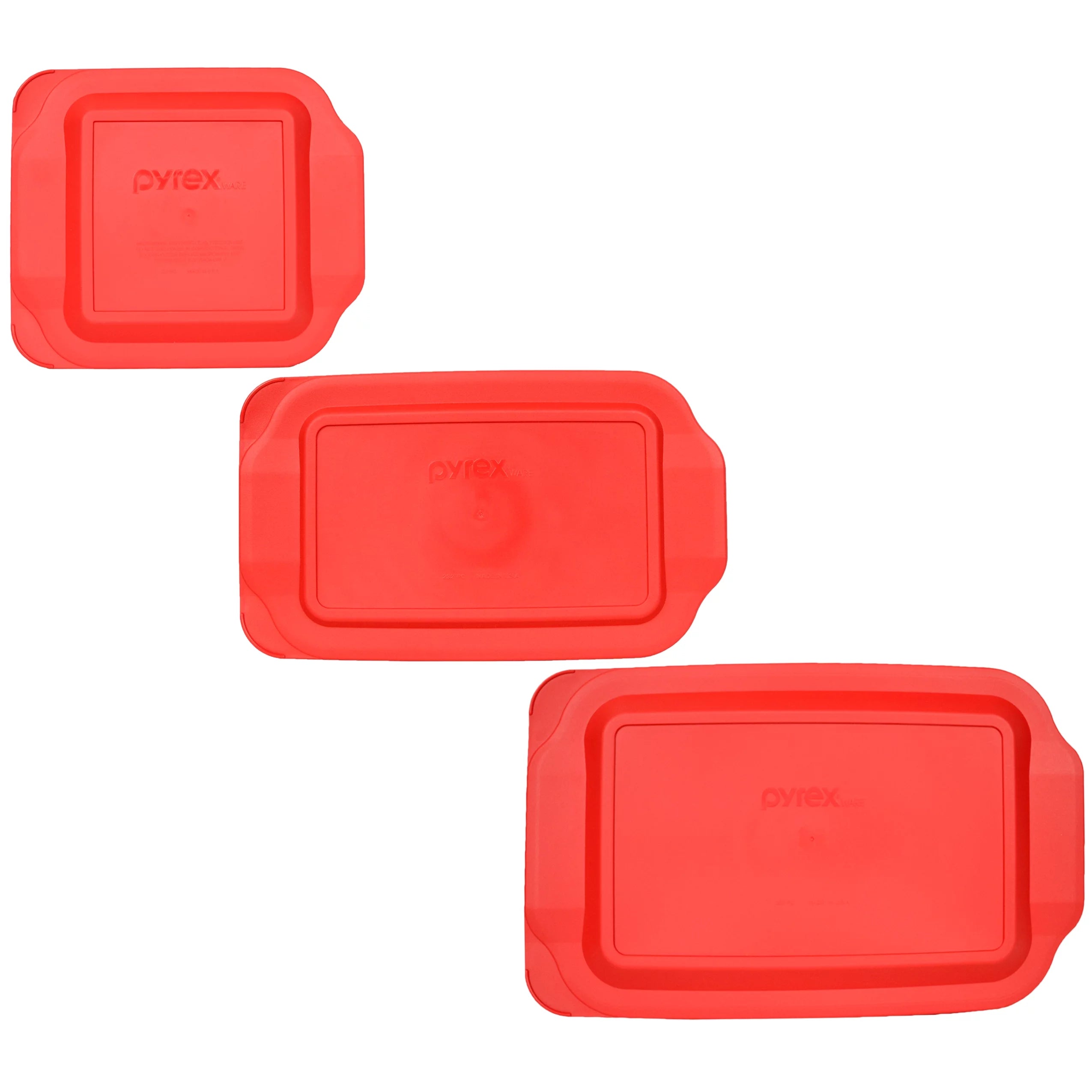 Red Plastic Covers for Pyrex Baking Dishes G404817