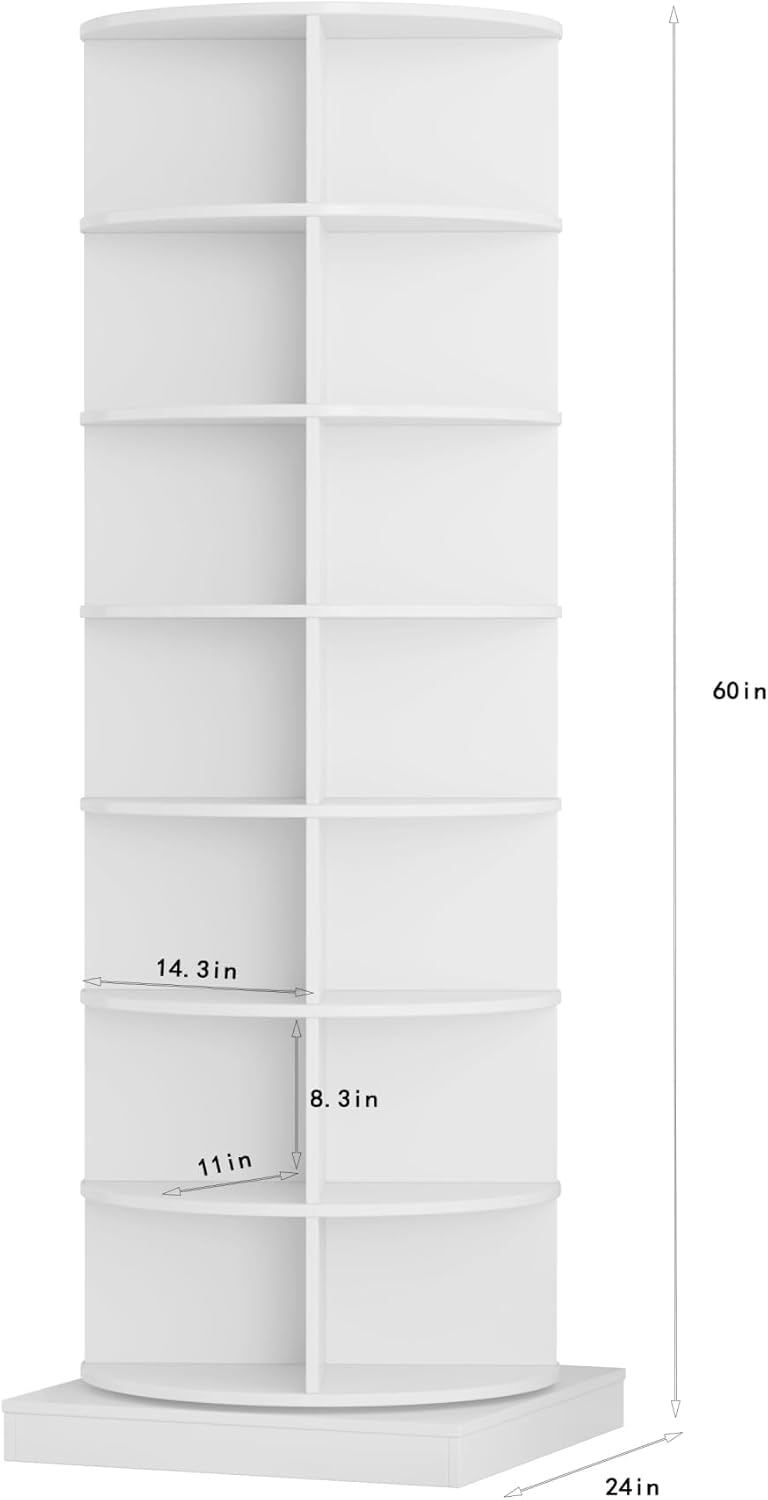 7-Tier Tall Rotating Shoe Rack Z643286