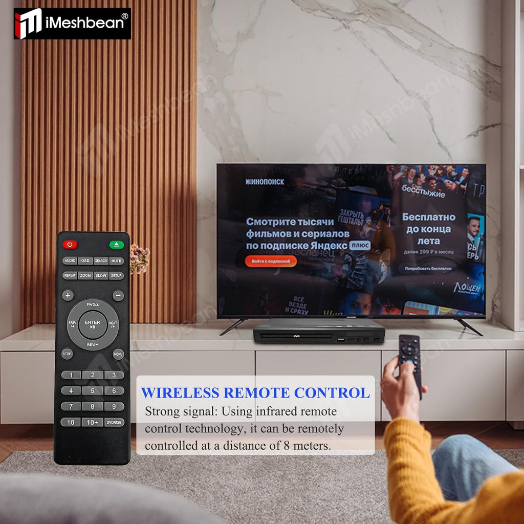 Mini DVD Player with AV Output USB Input Remote Control Q4059