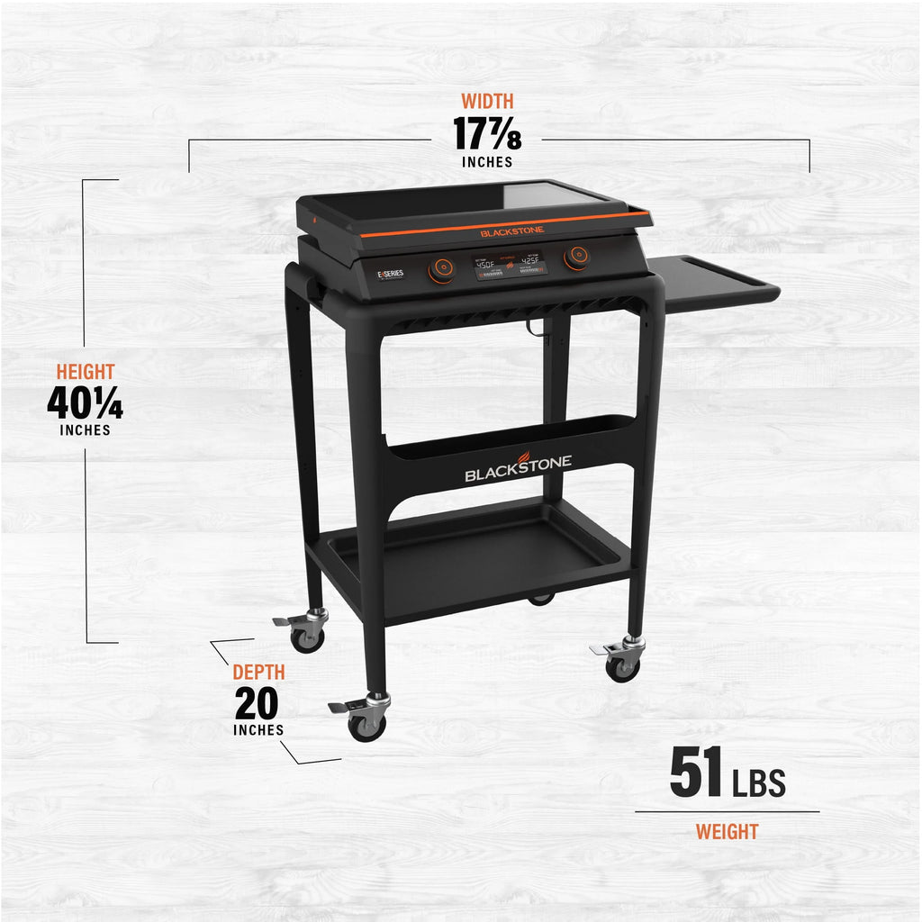 22 Electric Tabletop Griddle with Prep Cart T6351